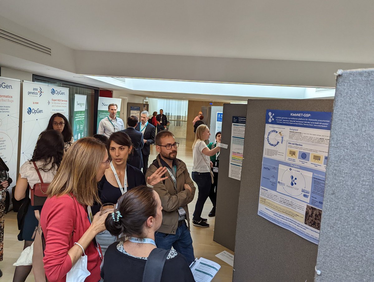 tomstantonmicro's tweet photo. The one and only @chcrestani talking to #IMMEMXIII fans about #KlebNET-GSP, the global Klebsiella genomic surveillance platform. Join us in October for our webinar series including @KelWyres and myself with a Kaptive tutorial! https://t.co/AcSjcqyFB4 https://t.co/C7HRT4bPly