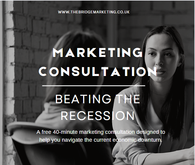 TheBridgeMktg's tweet photo. On 13th Oct we are offering business owners and managers in Suffolk a free 1-2-1 40-minute marketing consultation to help navigate the economic downturn. 
Either in person at the Masterlord Offices, IP3 9FJ or virtually >> https://t.co/TwPv5hJl0Z

#Marketing #Advice #Recession https://t.co/RQPg3i7V4a