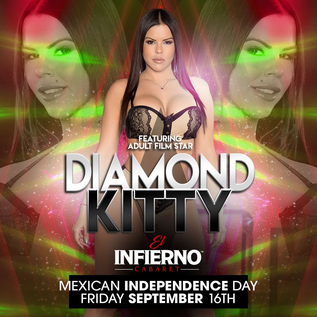 ElInfiernoLV's tweet photo. 🇲🇽TONIGHT🇲🇽

Don’t miss adult film star @Diamondxxkitty tonight with 1 stage show at midnight followed by an after hours set by DJ Shark at 3am.🎧 Visit➡️https://t.co/8anA1GCKBf for table reservations. 

#VegasShow
#VegasLocal
#OffTheStrip
#VegasPromoter https://t.co/5WU2I2hKXV