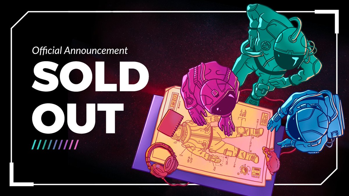 🚨 SOLD OUT IN 25 MINUTES 🚨 Well done and congratulations to everyone who minted a Prometheus NFT 💙 Get ready to Build the Future of Gaming 👀⚡️