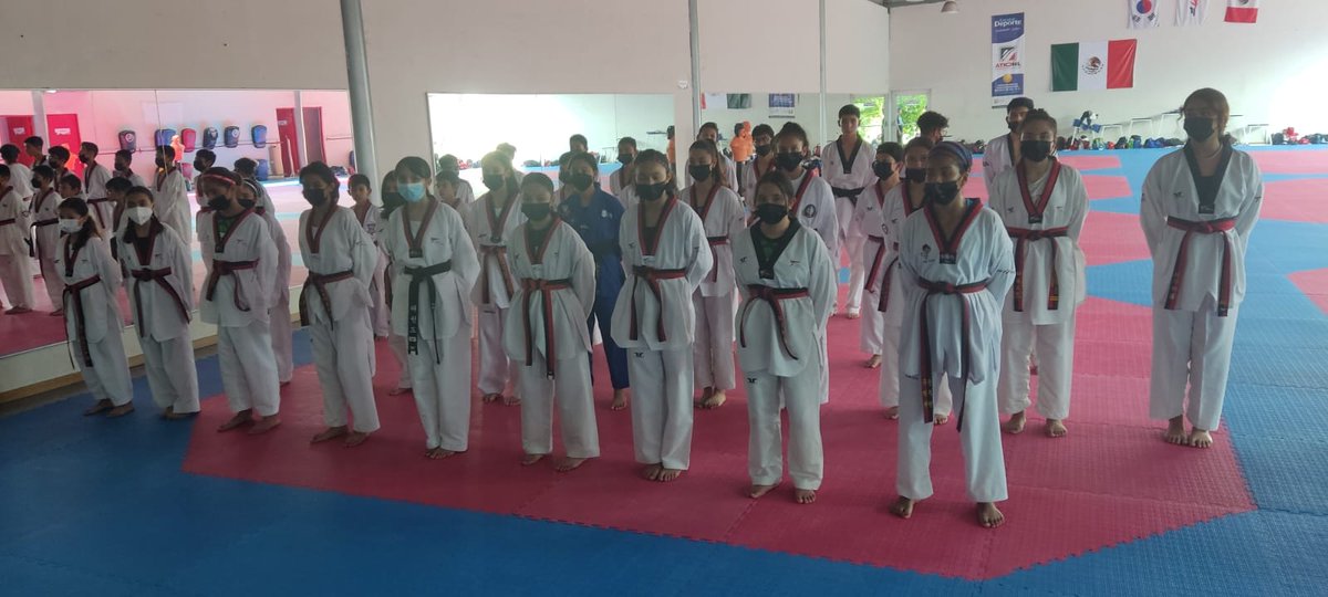 femextkdoficial's tweet photo. En el CARE Nuevo León dio inicio el campamento de preparación con el equipo de infantiles y cadetes. #Taekwondo #FMTKD #SOYFEDERADO https://t.co/vMcRdl0Zy8