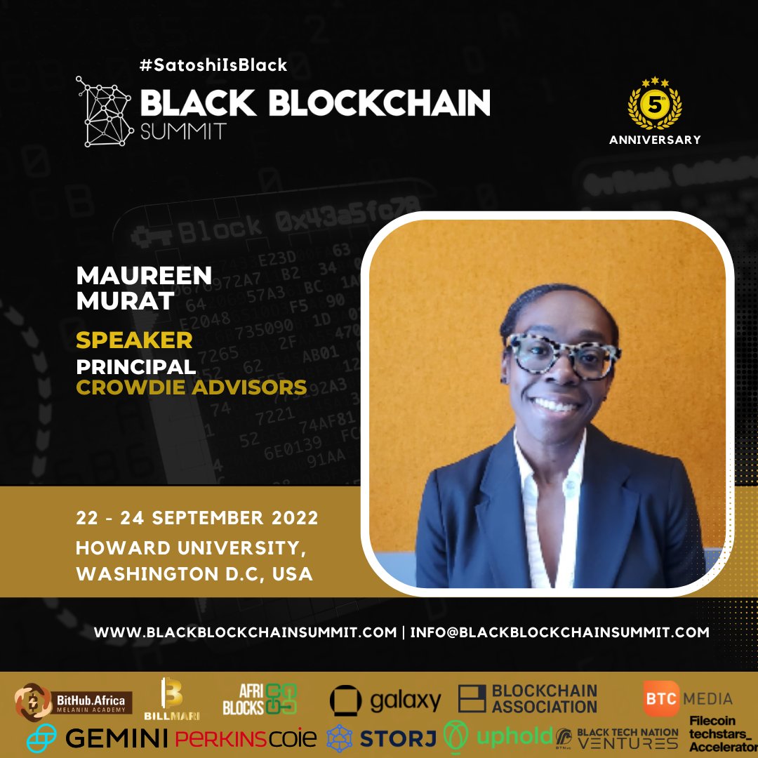 Join us for an insightful and inspirational #crypto conversation with our Sister 
Principal <a href="/CrowdieAdvisors/">Crowdie Advisors</a> 
#startups #crowdfunding #GirlPower @UNHlaw

<a href="/SkinnerLiber8ed/">Sinclair Skinner</a> 

  #bitcoin #defi #web3 #NoMoreWar #Metaverse #NFT #bitcoin #blockchain #SatoshiIsBlack