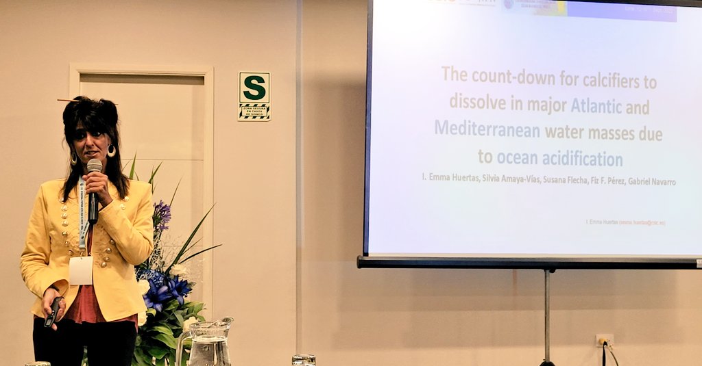AbedHassoun's tweet photo. "The count-down for calcifiers to dissolve in major Atlantic and Mediterranean water masses due to #OceanAcidification" by Emma Huertas of @WATER_IOS_CSIC/@CSIC  &amp; an active member in our @oa_medhub. It's definitely not easy to maintain a time-series station!

#HighCO2 https://t.co/6CKcc3Xcz8