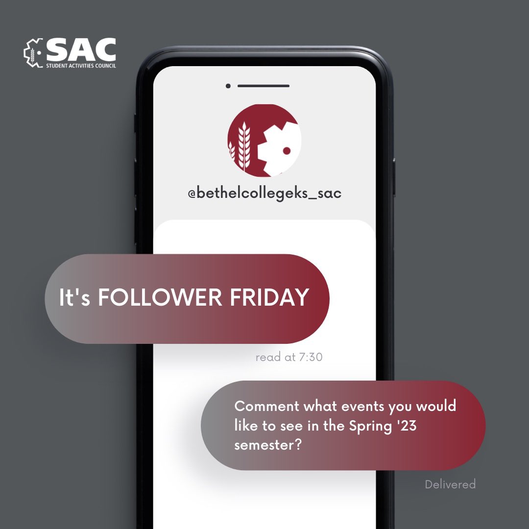 Today is Follower Friday!! Let us know what events you would like us to see this upcoming spring!! Everyone who comments will be entered into a drawing for a SAC goodie bag!!
