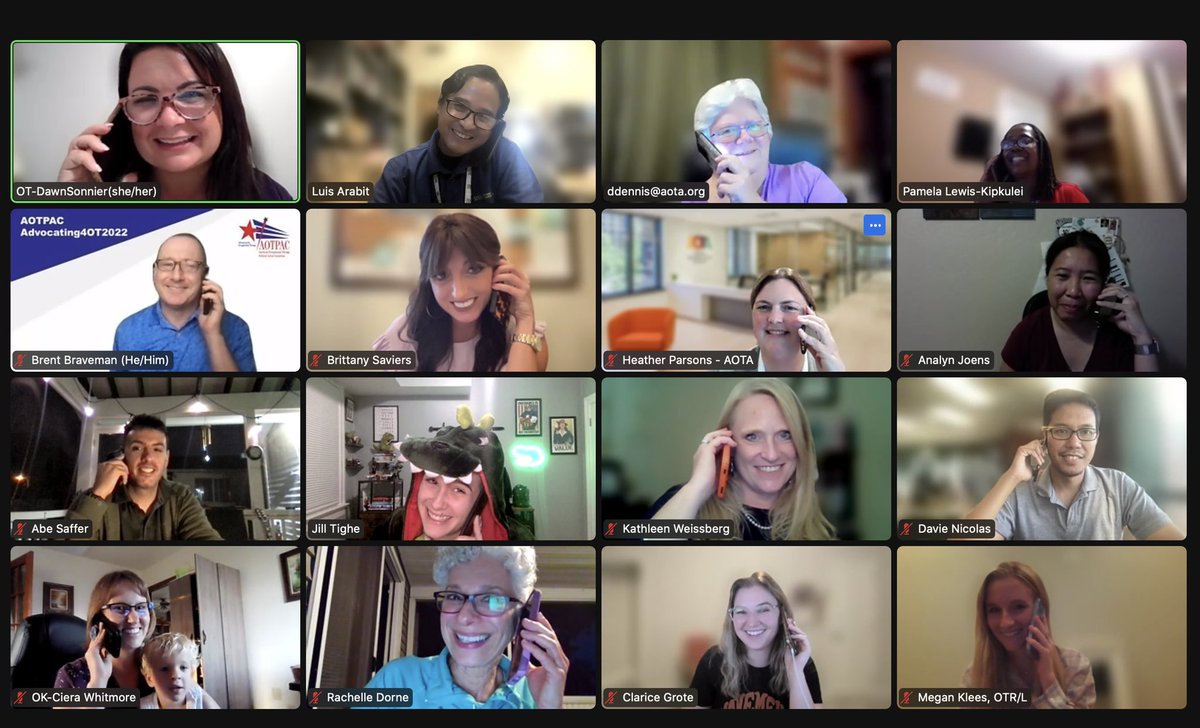 The #AOTPAC hosted their First ever AOTPAC Day of Giving Telethon last Wednesday 9/14/22 Wonderful to see the generous support of <a href="/AOTAInc/">AOTA</a> members and our #aotpacambassadors  <a href="/SonnierDawn/">Dawn Sonnier</a> <a href="/DarleneAOTPAC/">Darlene Dennis</a> #aotpacdir5