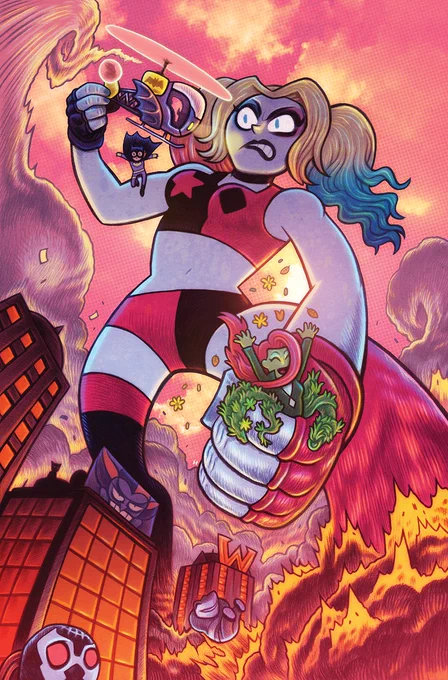 Harley  The Animated  Legion of Bats! variant cover 