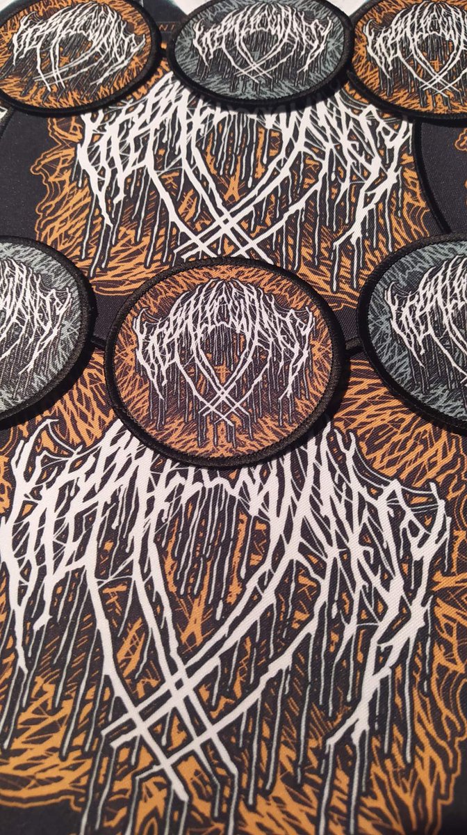 WALLOWING_NOISE's tweet photo. Patch restock just in time for tour tomorrow.
Available at all shows while stock lasts π½
#wallowing #scifiordie #earthreaper #planetloss #interdimensionalvisitations https://t.co/toSnlPbma0