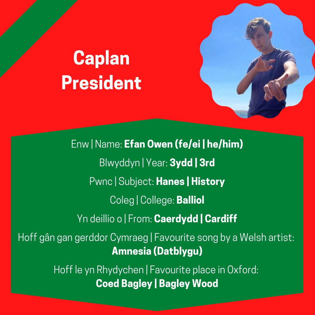 Yn cyflwyno'r pwyllgor newydd! Rydym yn edrych ymlaen at eich gweld chi gyd ar ddechrau'r tymor! 
Ein Capleiniaid eleni yw Manon ac Efan! 🏴󠁧󠁢󠁷󠁬󠁳󠁿

Introducing the new committee! We are looking forward to see you all at the start of term! 
Our Presidents this year are Manon and Efan 🏴󠁧󠁢󠁷󠁬󠁳󠁿