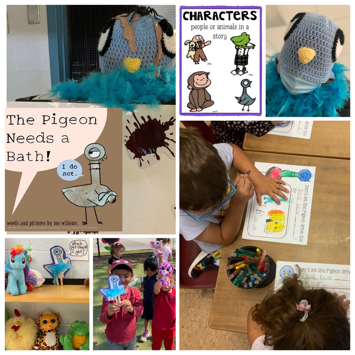 Always fun when “The Pigeon”  character visits our Kinder class friends. <a href="/MrsDaCostaFDK/">Kasia_Da Costa</a> <a href="/DPCDSB_BFA/">Bishop Francis Allen DPCDSB</a>