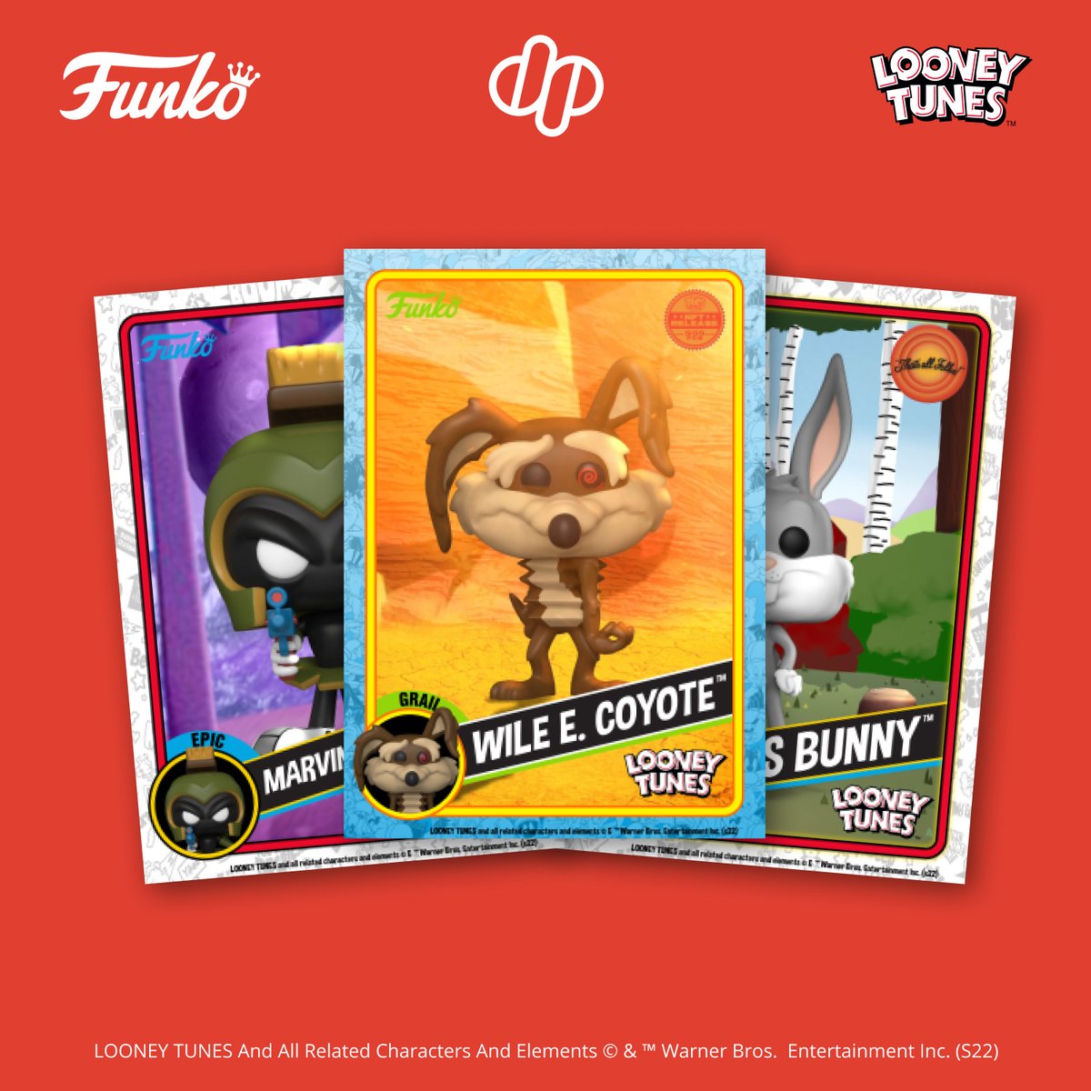 Dropppio's tweet image. Road Runner™ &amp;amp; Wile E. Coyote™ are two amazing redeemables! What is your favorite? 

See All Redeemables Now:  digital.funko.com/drop/72/looney…

@OriginalFunko @tokenheadio #Funko #NFT #WAXP $WAXP