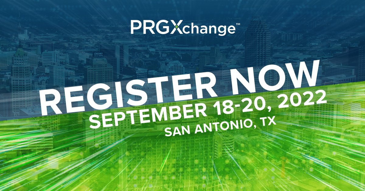 Connect with our experienced PRGX team members next week in San Antonio to make sure you’re following audit best practices that suit local market conditions.

To learn more about PRGXchange™ 2022, visit  prgxchange.com