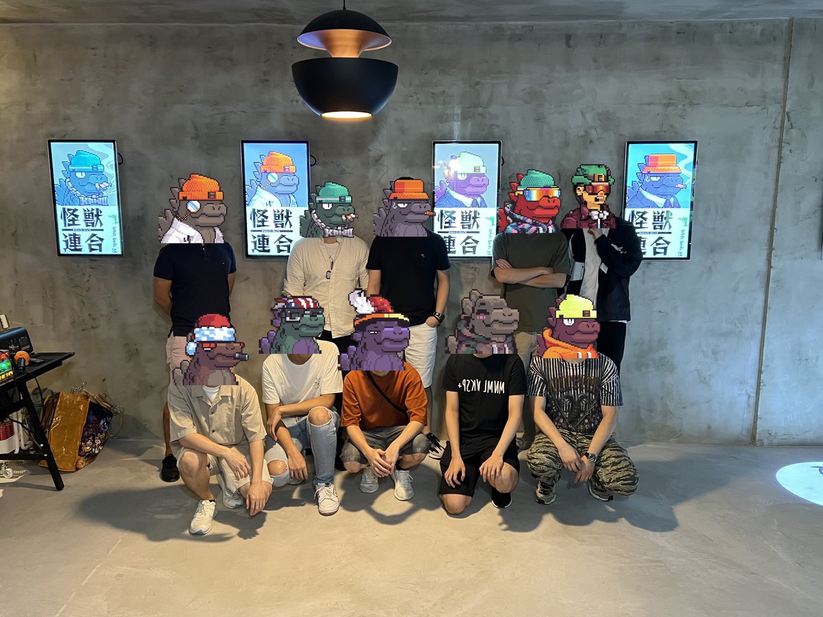 KaijuUnionHK's tweet photo. @KaijuUnionHK First flash meeting! Thanks all 🇭🇰 @KaijuKingz for joining us today, excited for our upcoming event in @bang_NFTGallery ! Thanks for the venue❤️🦖
@augminted @9gagceo @keung @ohDotss
#kingzfollowkingz #kingzsupportkingz https://t.co/nvxVAMb476