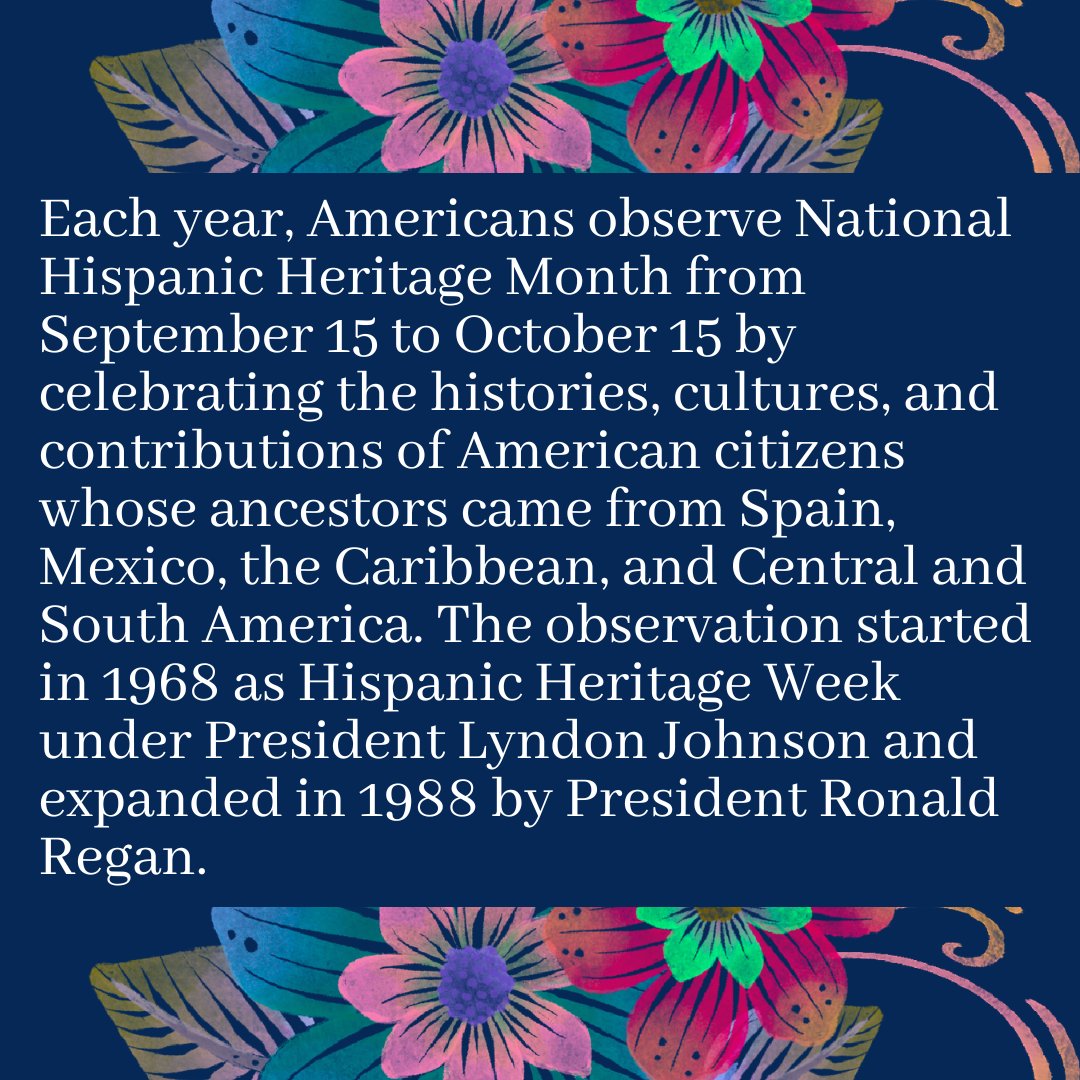 sdsu_fats's tweet photo. Happy National Hispanic Heritage Month! We are grateful for the diversity within our school and a community where we celebrate different cultures! https://t.co/ni4DBU2zqS