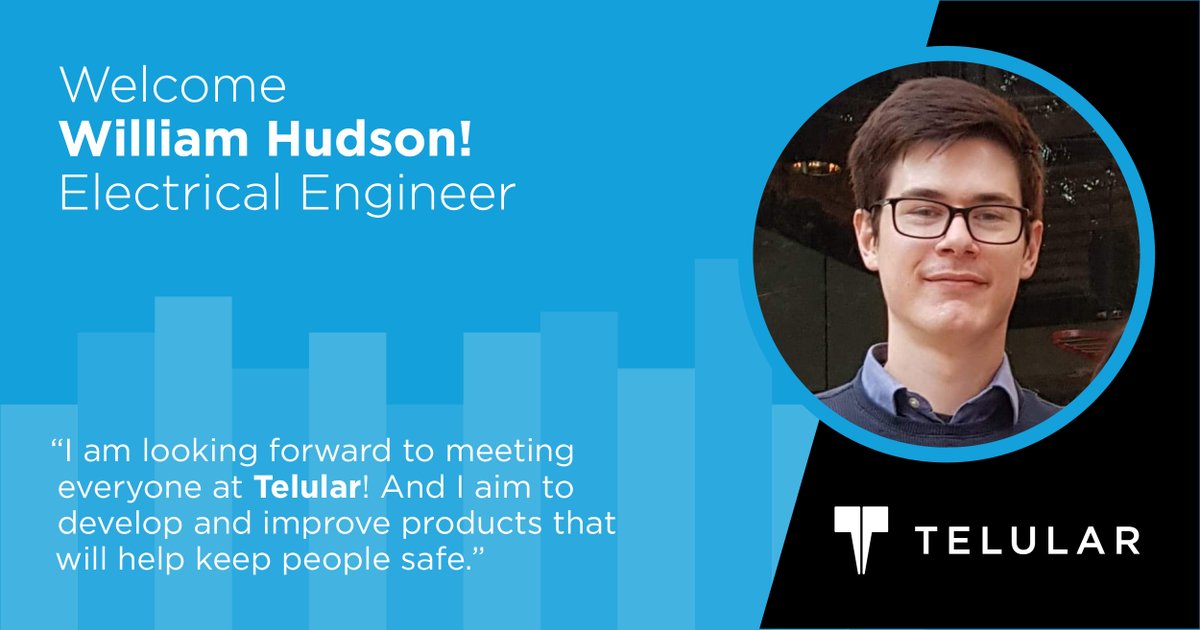 TelularCorp's tweet photo. We are excited to introduce William Hudson as the new Electrical Engineer. In this new role, William will be responsible for contributing to the development and support of @Telguard and @SkyBitz products. Welcome aboard William!
#employeespotlight #Engineering #winningteam https://t.co/mVf8nrlwdE