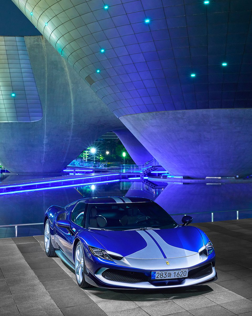 The #Ferrari296GTB #AssettoFiorano by night. 
#Incheon #Ferrari