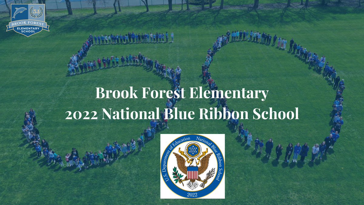 D53ButlerSupt's tweet photo. I am incredibly proud of our students, teachers, staff, administrators and parents who embody our district's mission and vision. We are truly honored and proud to have @D53BrookForest receive its second @NatlBlueRibbon  award! Congrats, Dolphins! https://t.co/OJsYBEPsqA