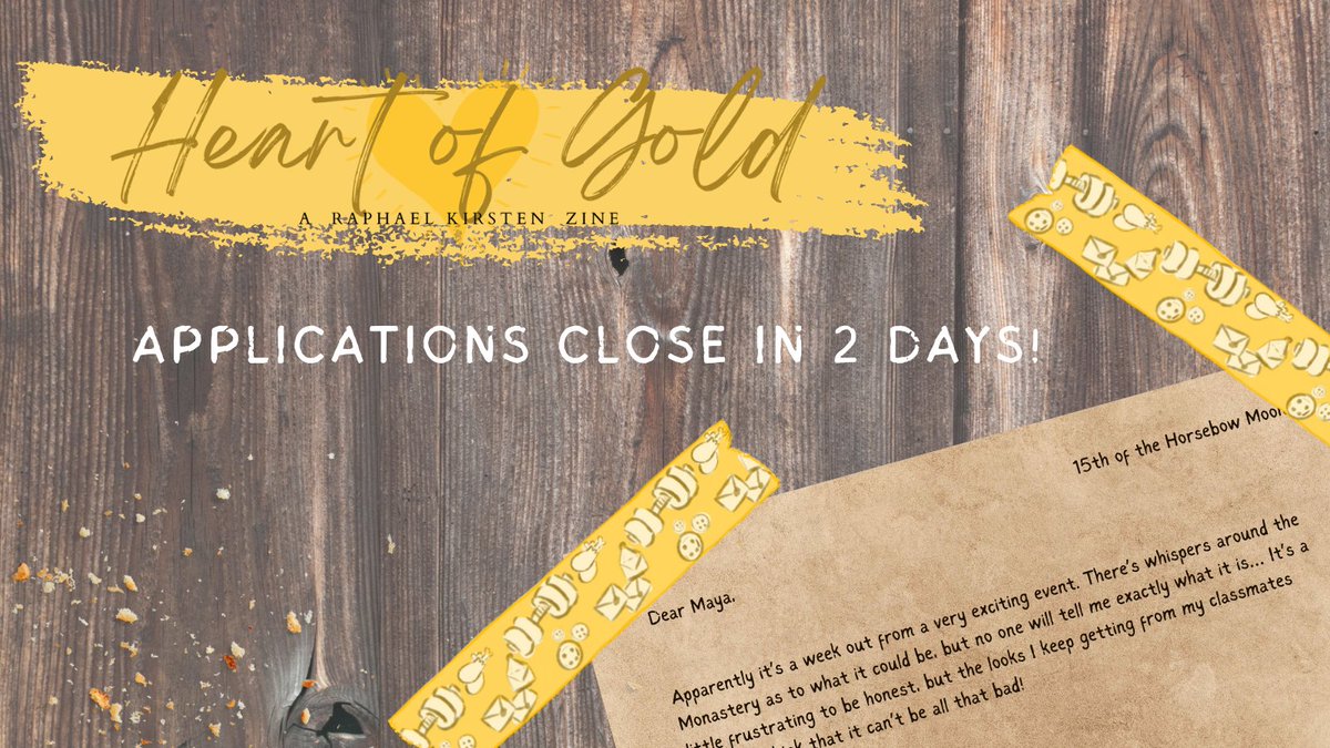 ⚠️ TWO DAYS REMAIN ⚠️

We're looking for creators of all types, and especially more art and misc contributors!

So if you draw 🎨, write 🖊️, cosplay 💪, cook 🥘, or create 🎁, come drop us an app! 💛

✍️ Forms close Sept 17- get yours in soon!! ✍️

#FireEmblem