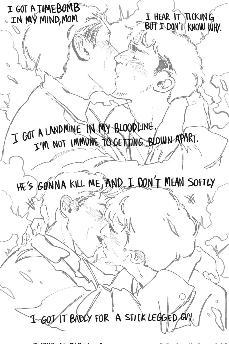 I don't think I post this yet 🤔anyway...gay people kissing in explosion 