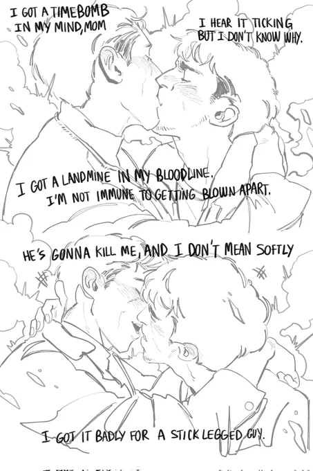 I don't think I post this yet 🤔anyway...gay people kissing in explosion 