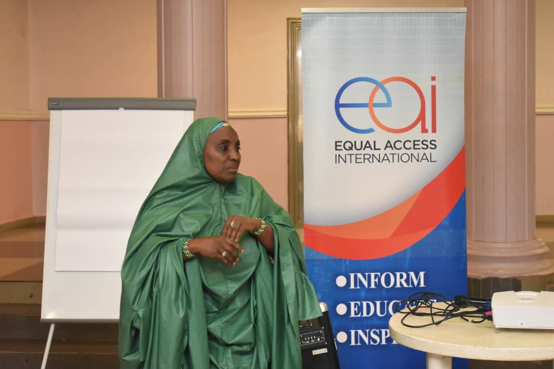 EAI_Nigeria's tweet photo. Equal Access International is currently holding a Local Action Plan (LAP) stakeholder drafting workshop/ validation on UNSCR 1325 in Kaduna State.

#FararTattabara
#equalaccessintnl 
#ZamanLafiya 
#Peace4Arewa https://t.co/YFt3ik6Zfe