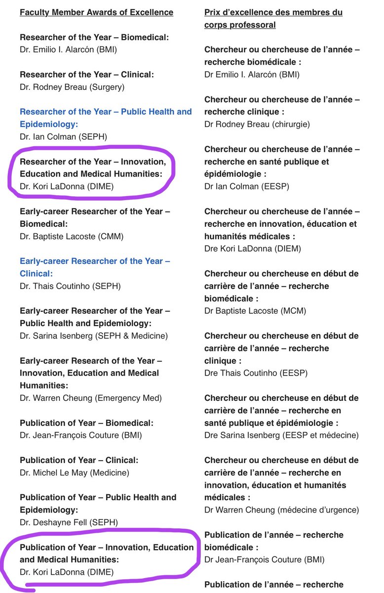 Roy Khalife (@roykhalifemd) on Twitter photo Congrats 🎊🍾 to my mentor and friend Dr <a href="/Kori_LaDonna/">Kori LaDonna</a> for not 1 but 2 <a href="/uOttawaMed/">uOttawa | Faculté de médecine, Faculty of Medicine</a> Faculty of Medicine Awards of Excellence for her amazing work 🤩🤩🤩 Congrats 🎊🍾 to my mentor and friend Dr <a href="/Kori_LaDonna/">Kori LaDonna</a> for not 1 but 2 <a href="/uOttawaMed/">uOttawa | Faculté de médecine, Faculty of Medicine</a> Faculty of Medicine Awards of Excellence for her amazing work 🤩🤩🤩