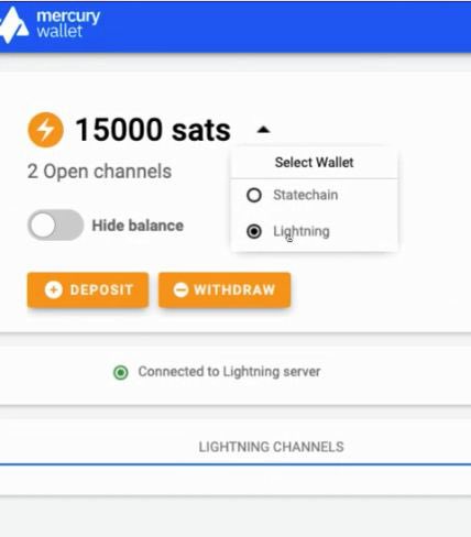 mercurylayer's tweet photo. Progress on lightning Network integration #LightningNetwork #bitcoin #bitcoinprivacy https://t.co/T5D6J7LhNl