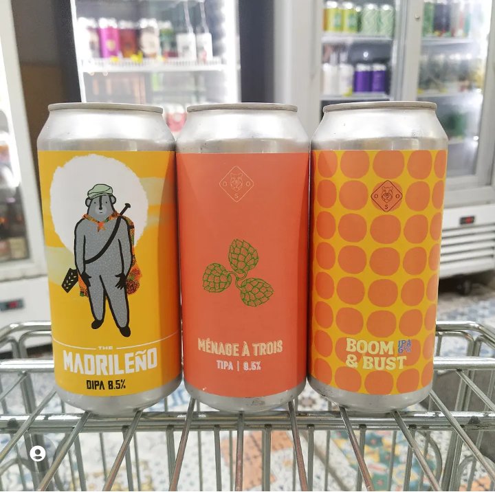 OKasionalBeer's tweet photo. Oso Brew at OKasional Beer!!
🥳 Ménage À Trois - Triple IPA Mosaic Cryo and Simcoe 9,5%
💥 Boom & Dust - IPA Cashmere and Mosaic 6%
😗The Madrileño 7 - Double IPA Idaho 7 Cryo and Simcoe 8,5%
online: https://t.co/L6Bc4uFzGr
#cervezaartesana #beertainment #beertime #craftbeer https://t.co/fF9m7YSUTv