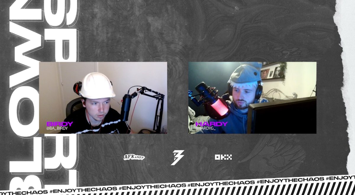 A huge thank you to <a href="/ba_birdy/">Tom “BIRDY” Oakley</a> &amp; <a href="/HardyG_/">Hardy</a> for following the BLOWN CS run in ESEA this season and bringing the entertainment to the streams every week. Two very talented casters 💜

Hope to potentially have you back for next season!

#EnjoyTheChaos