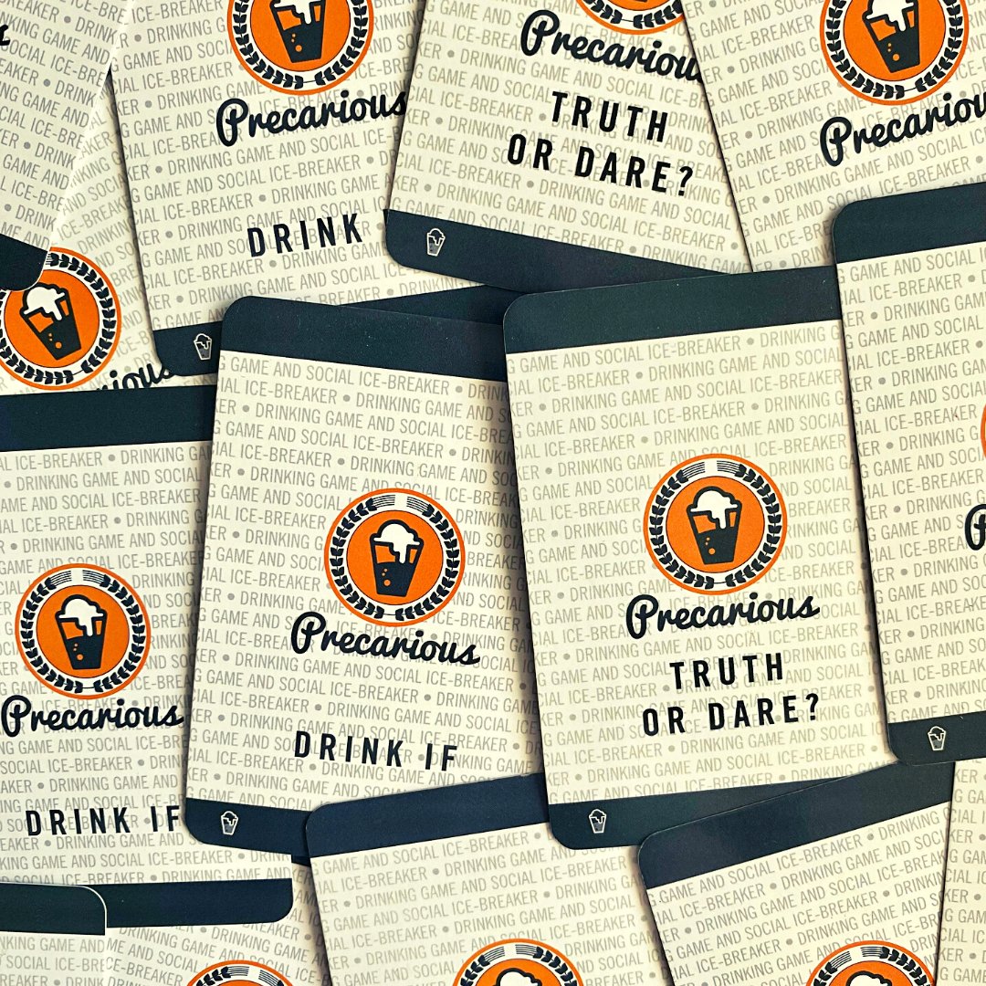 precariousgame's tweet photo. Nobody likes an overcomplicated drinking game, you wast half of the night explaining the rules! 😴

Sometimes you just need to pick up a card and do what it says!

🍻 https://t.co/KVh1s4YYnW 🍻 https://t.co/YoKiSnXjKK