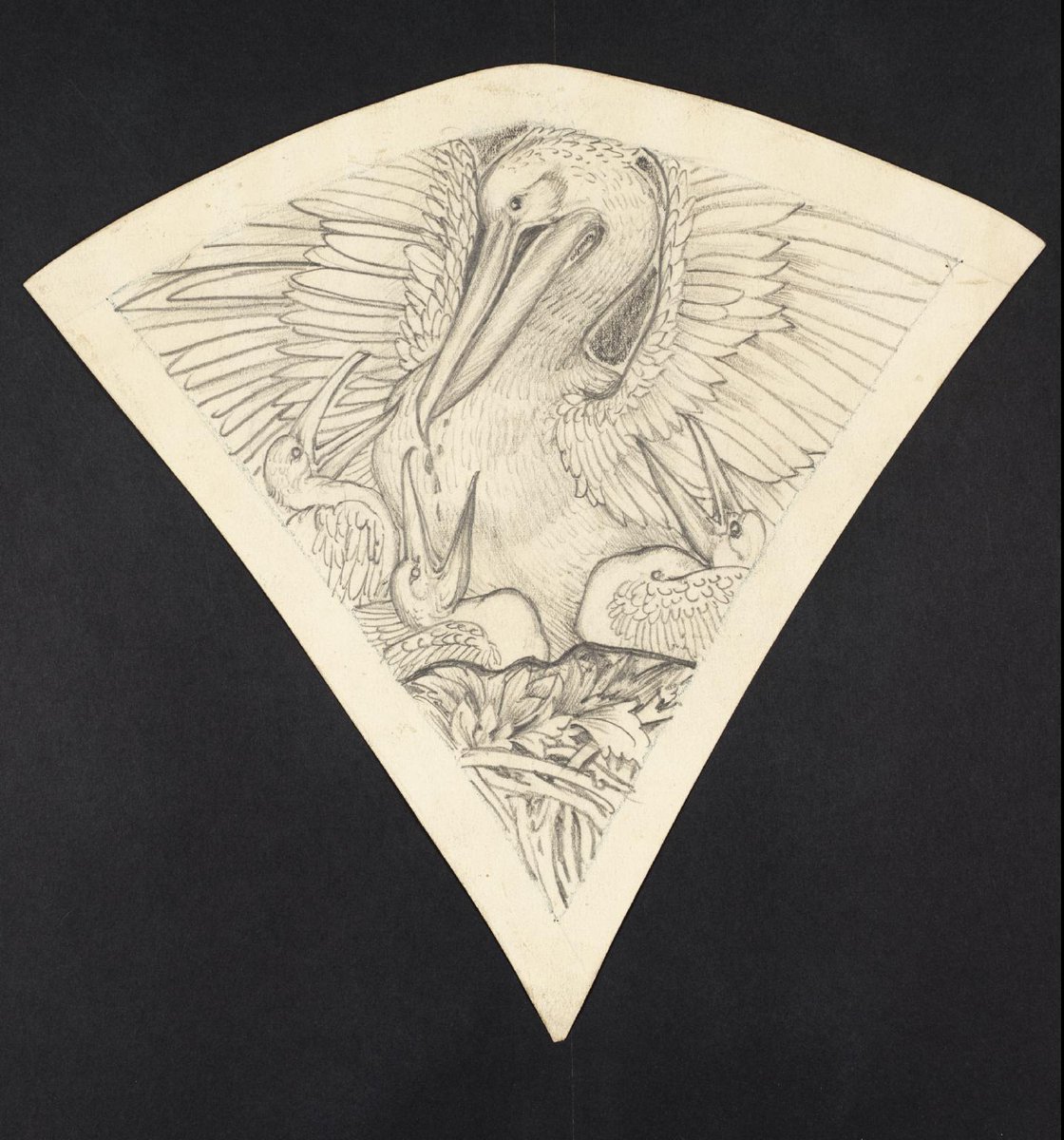TateArtBot's tweet photo. Philip Webb, Study for Heraldic Glass, 1893 #philipwebb #museumarchive https://t.co/YyzOQRPFUN https://t.co/tstM4MTNGc