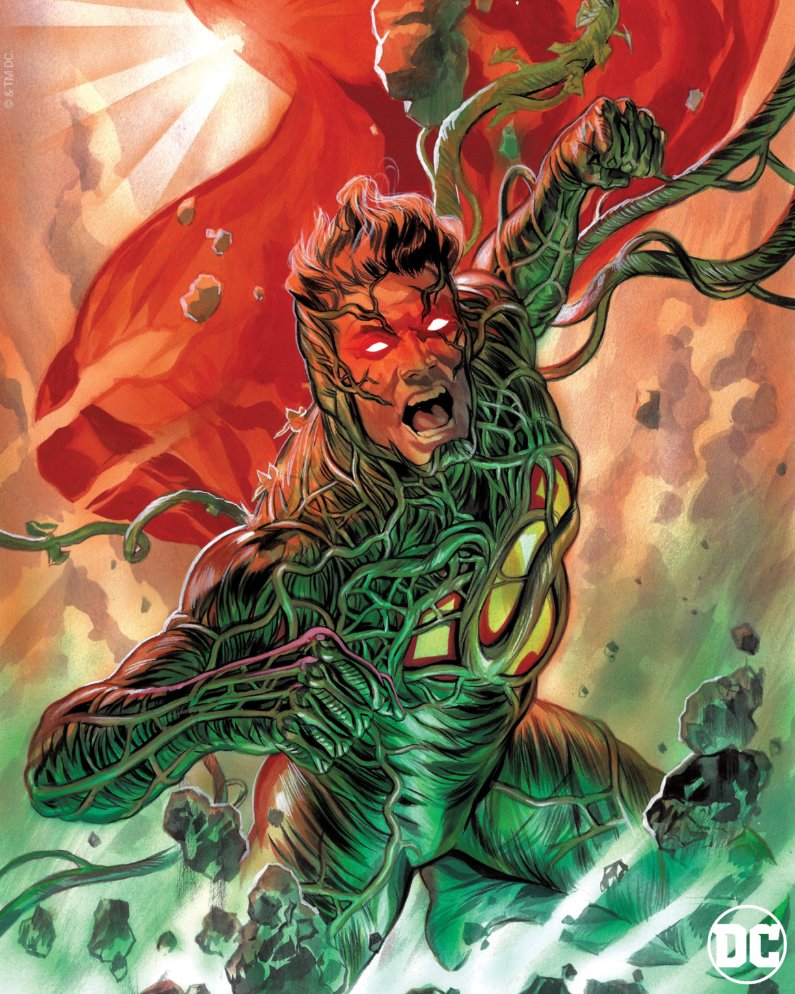 Superman's tweet photo. Uncover secrets of the Great Darkness with Superman and Swamp Thing in DARK CRISIS: THE DEADLY GREEN #1, available October 4. https://t.co/8MHLpoHjZX