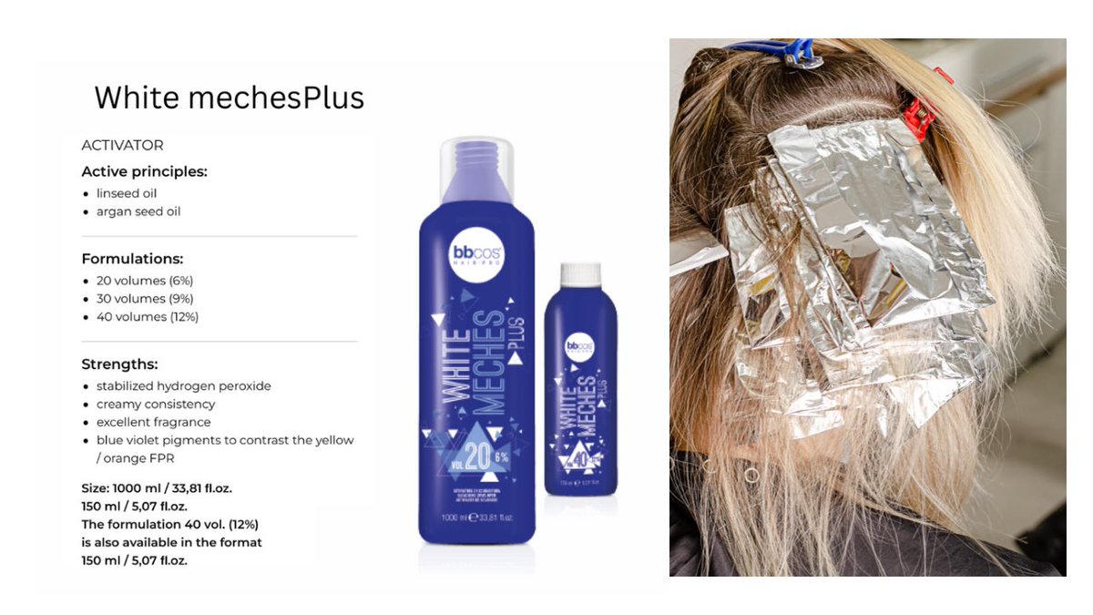 bbcosuk's tweet photo. White Meches Plus 20 vol (6%) cream peroxide with blue / violet pigments
#bbcosuk #blondegirl #hairproduct #blondehair #blondemodel #blondebalayage #bleachblonde #blonde #bbcos #bbcoswhiteneches #blondebalayage #blondemodel #blondehair #hairproduct https://t.co/sMlcrrrSFj https://t.co/5u1UjxyaQq