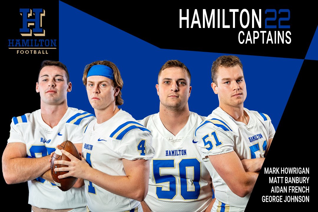 HamCollFootball's tweet photo. We are excited to announce our captains for the 2022 season! https://t.co/aYnMTuDuQe