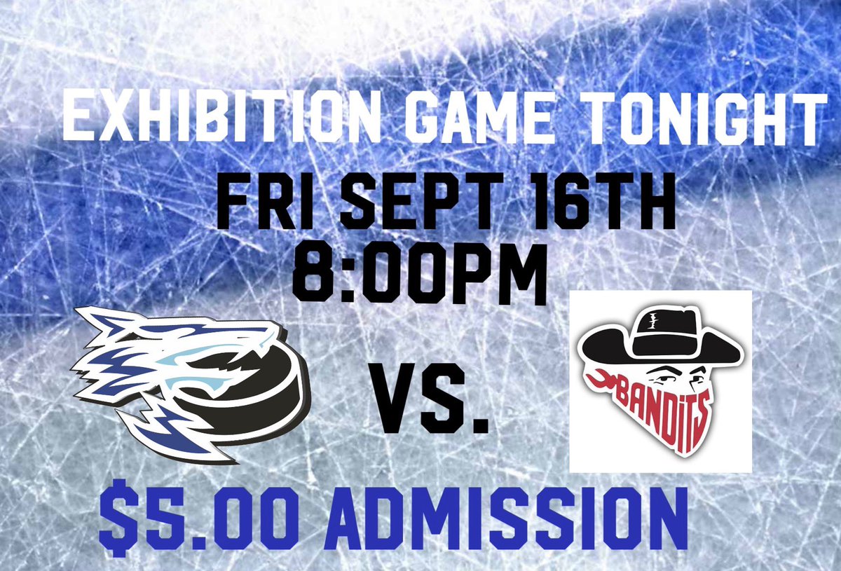 IceJrBhockey's tweet photo. Big game tonight at Imperial Oil Place at 8:00. We welcome Roscoe P Coltrane and the @lloydBandits. Free parking to the first 100 fans. #filltherink #nothingelsetodo https://t.co/pdf8WOeueM