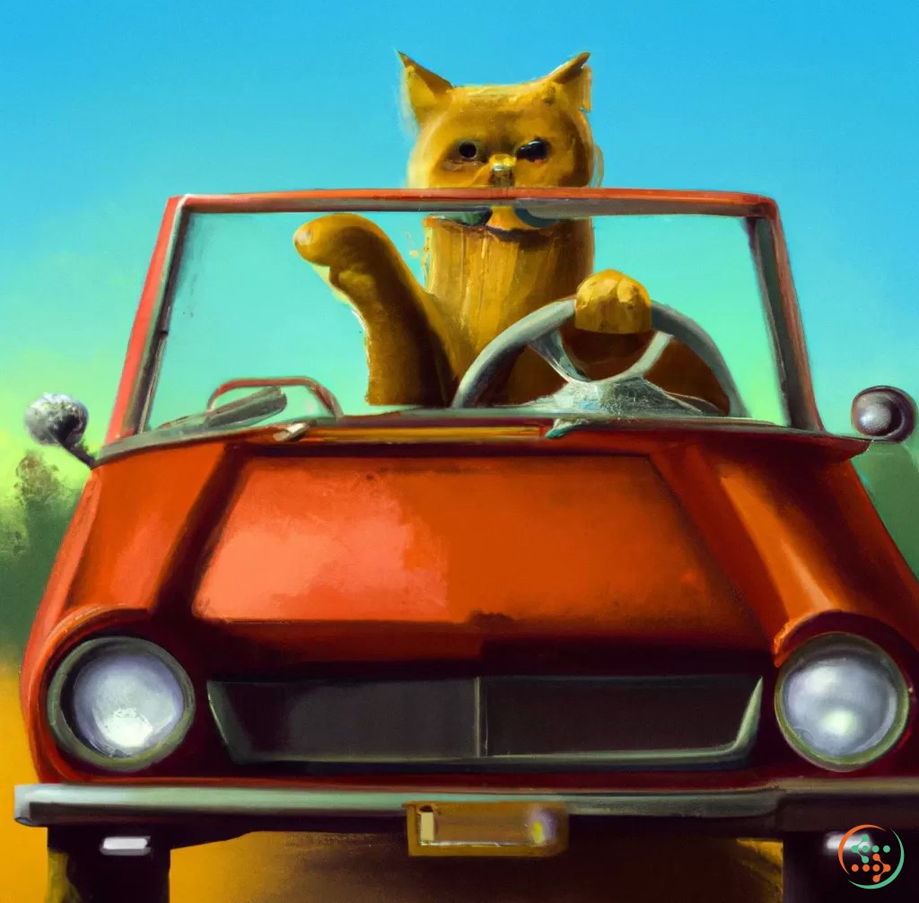 DesignedbyAI's tweet photo. A.I. creates photorealistic "driving cats". View the collection, or create your own:

https://t.co/Y75KqBsnT6

#machinelearning #photorealism #cartoon #cats #doodles https://t.co/ykd5fslfeU