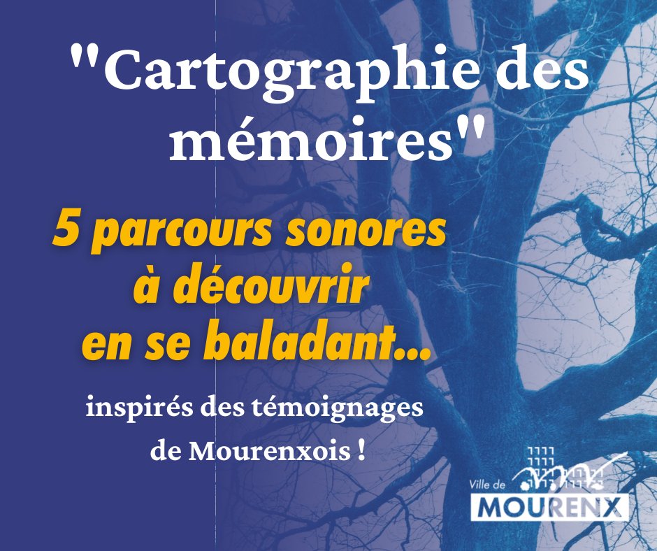 Les #JEP2022 c'est ce samedi à Mourenx ! 📲 Alors vous prenez votre smartphone et des écouteurs. 🕚 On se retrouve à 11h et 15h devant le MI[X] et c'est parti ! 👉 info.mourenx.fr/cartographie Avec la compagnie Des Vents et Marées.