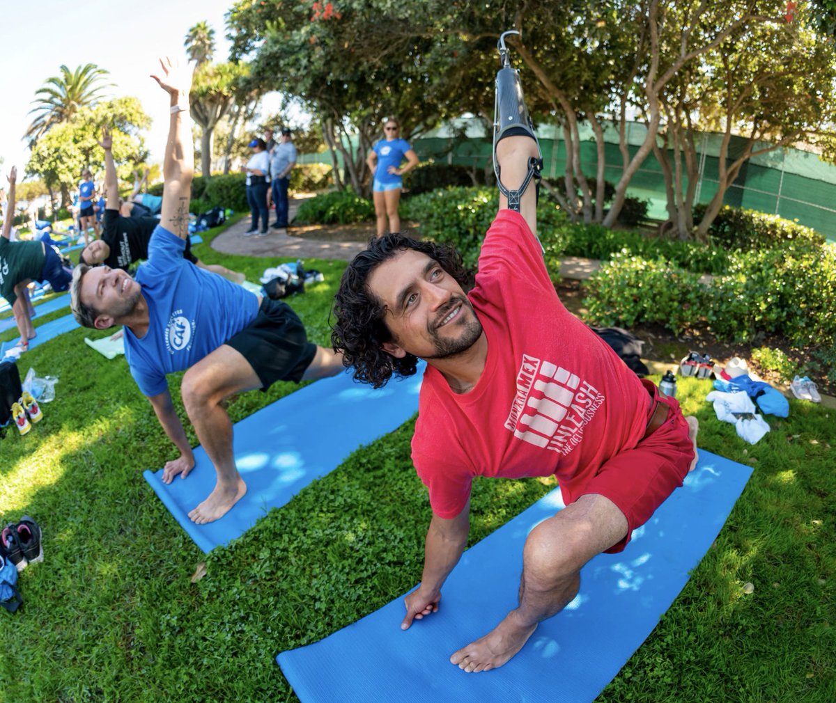 CAF is hosting adaptive yoga at Centerville Community Center in Fremont Sat 9/24 10:30AM – 12:30PM! Participate at your comfort level. Gentle movement, breath work, guided meditation. Mats provided if you don't have one, light lunch served after 1hr class support.challengedathletes.org/yoga