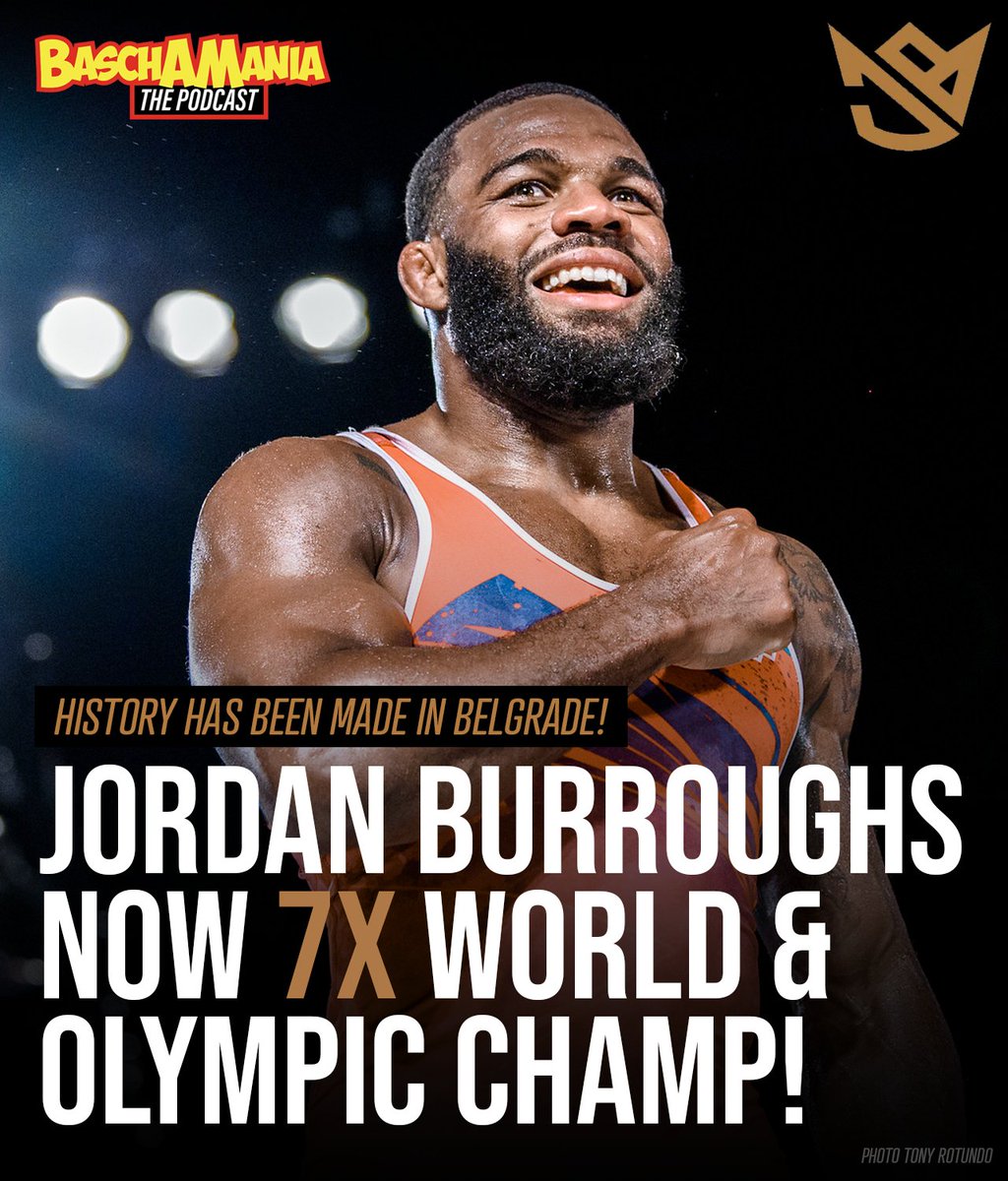 JustinJBasch's tweet photo. THE GREATEST OF ALL TIME! 

HISTORY HAS BEEN MADE IN BELGRADE! 🇺🇸

JORDAN BURROUGHS 7X WORLD 7 OLYMPIC CHAMP!

🥇🥇🥇🥇🥇🥇🥇 https://t.co/SkvvnDdZQE