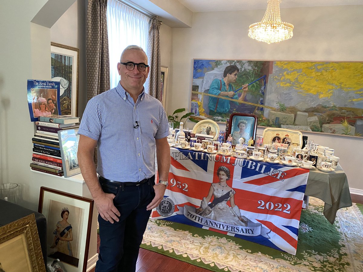 SannahChoi's tweet photo. Derek Saikali has amassed thousands of royal memorabilia items over the decades. As a tribute to Queen Elizabeth II, he took it all out of storage and gave ⁦@CBCOttawa⁩ a royal tour of it all. Watch tonight’s news at 6 to see his massive collection! https://t.co/lHDKR2UGeO
