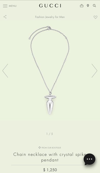 New Gucci butt plug necklace 🤣🔥 https://t.co/joTjSxi5QN