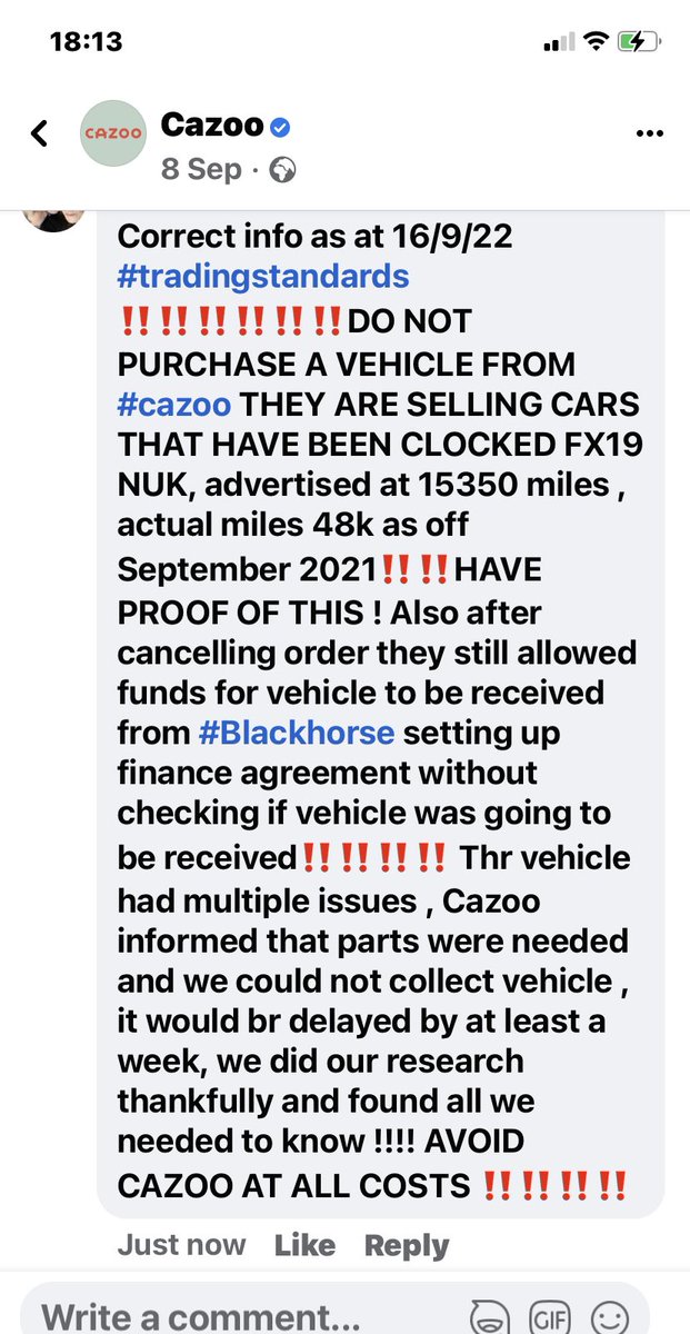 <a href="/CazooUK/">Gara Tam Kỳ Auto - Xe ô tô cũ, xe tải cũ Quảng Nam</a> <a href="/charmer1881/">Custom Kix Designs</a> <a href="/JGFMercedes/">James Gordon-Foxwell</a> <a href="/TradeStandards/">TradingStandards</a> @tradingstandards #cazoo #avoid