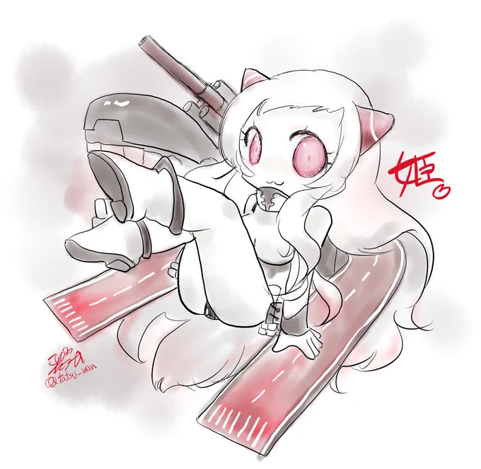 #最近フォローした方は知らない過去絵を晒す 実はわんどろ初参加は姫でした 