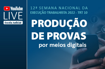 Programação da Semana da Execução Trabalhista começa com live sobre produção de provas por meios digitais
trt10.jus.br/ascom/?pagina=…