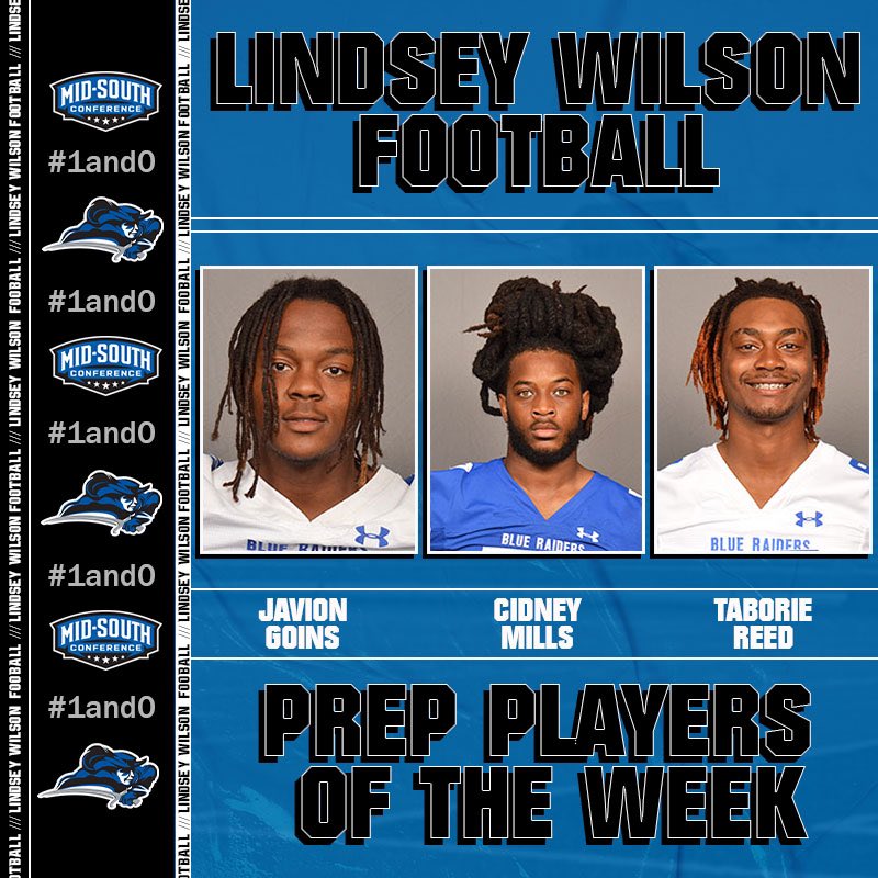 Congrats to our Prep Players of the week! They earned their spot on the bus tomorrow!!! #1and0 

Offense-<a href="/tbossreed18/">Taborie Reed</a> 
Defense-<a href="/CidneyMills/">Cidney Mills</a> 
Special Teams-<a href="/goins_javion/">Javion Goins</a>