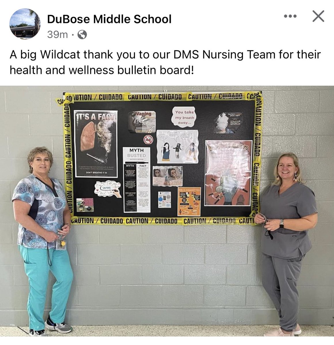 asantamariaDD2's tweet photo. Love seeing our Nursing team recognized for their hard work inside and outside the clinic! @DuBoseMiddle https://t.co/PP9rufkzcw