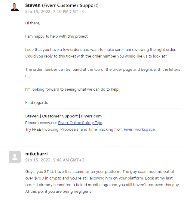nftswithtom's tweet photo. NFT Creators: Careful hiring off @fiverr https://t.co/juHtxAaiyL
