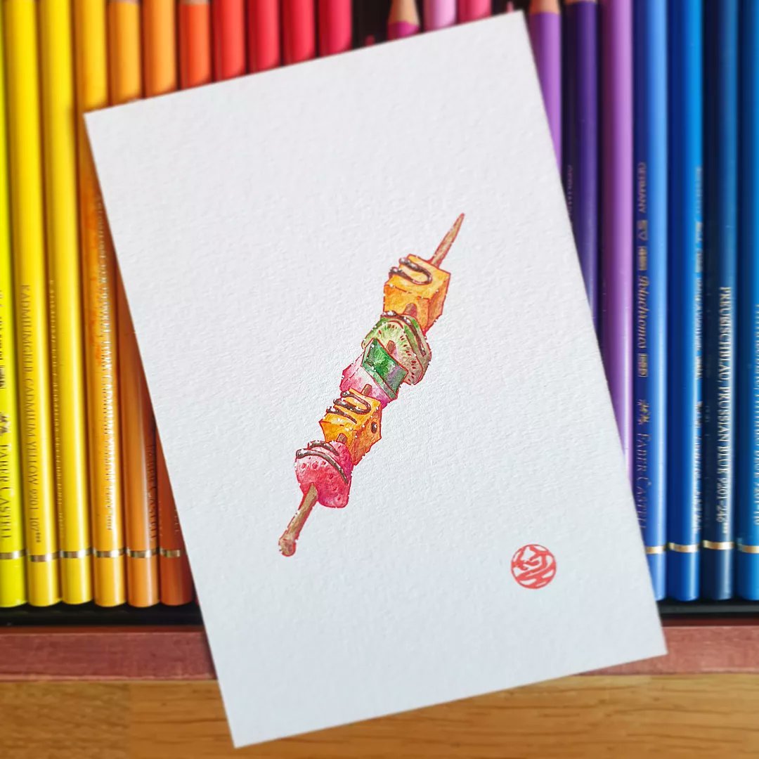 ClooMousse's tweet photo. This is my latest watercolor :3!! Hope you like it ~ ♡

#Watercolour #watercolorpainting #aquarelle #painting #水彩画 #イラストレーター #イラスト #foodillustration https://t.co/QEBMqUlze4