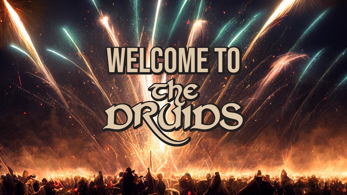 Welcome to THE DRUIDS!🧙‍♂️🥳
A play to earn game based around staking.
We've spent the past 9 months working tirelessly to present to you a unique gaming experience on Solana. Stay tuned! 🧙‍♂️👀
Join now: discord.gg/tT8uqZrtGH

#nfts #nftcollectibles #nftproject #solana #P2E