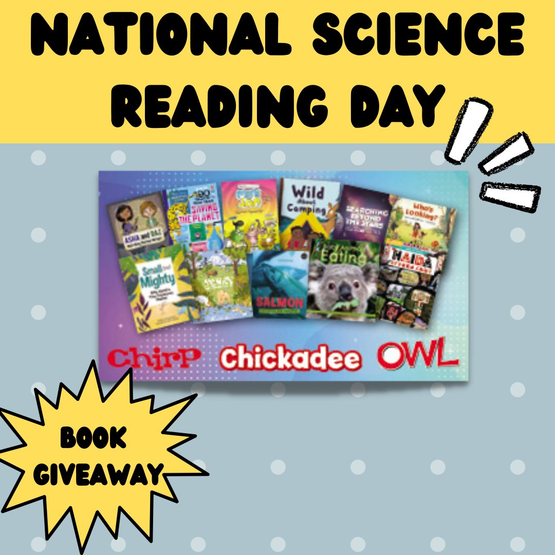 commondeerpress's tweet photo. Common Deer Press is proud to be a partner with @owlkidspublishing for National Science Reading Day.
Enter as a class or individual for this science-tastic book giveaway: https://t.co/PEei8Lt52M
#SciLit #NationalScienceReadingDay #sciencebooksforkids @kirstenlmarion https://t.co/FdohKVQF2K