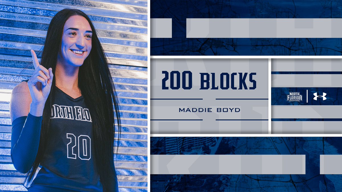 OspreyVB's tweet photo. With 4 blocks today, @madD1eboyd becomes just the 11th Osprey in our DI history to reach 2️⃣0️⃣0️⃣-career blocks!

#OSPREYWay // #MAXOUT https://t.co/dsf6uRVJwH